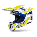 Capacete Airoh Twist 3 Dynasty BLUE/YELLOW – Off-Road Leve e Alta Proteção