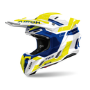 Capacete Airoh Twist 3 Dynasty BLUE/YELLOW – Off-Road Leve e Alta Proteção