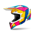 Capacete Airoh Wraap Cyborg Matt – Off Road Motocross Leve e Resistente
