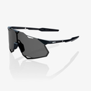 Óculos 100% Hypercraft SQ Matte Black com Lente Smoke – Ultraleve, Alta Performance e Proteção UV400