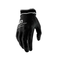 Luva 100% Ridefit Motocross 26 BLACK/ MTB – Conforto, Grip e Alta Performance