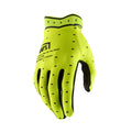Luva 100% Ridefit 26 FLUO YELLOW Motocross / MTB – Conforto, Grip e Alta Performance