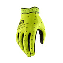 Luva 100% Ridefit 26 FLUO YELLOW Motocross / MTB – Conforto, Grip e Alta Performance