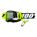 Óculos 100% Accuri Forecast 2 Black – Goggle Motocross com Sistema Roll-Off