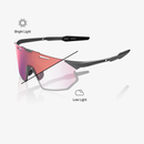 Óculos 100% Hypercraft SQ Matte Black com Lente Smoke – Ultraleve, Alta Performance e Proteção UV400