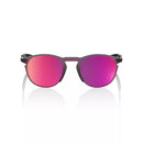 Oculos 100% Legere Round - Soft tact black - purple mirror