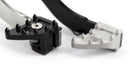 Pedal de Freio Inox Ponta Retrátil Preto - Foco Racing