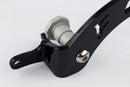 Pedal de Freio Aço Carbono Ponta Retrátil Preto - Foco Racing